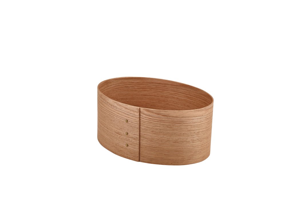 [BC-NWVBB-2014L] GenWare Light Wood Veneer Oval Bread Box