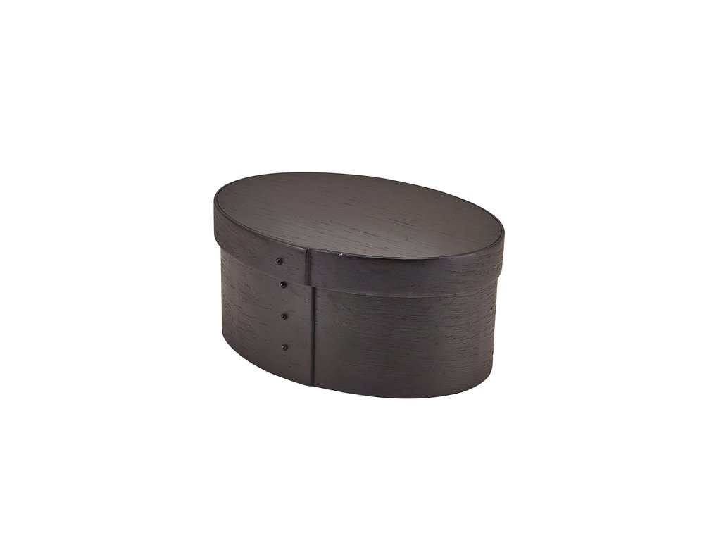 [BC-NWVBB-2014BK] GenWare Black Wood Veneer Oval Bread Box