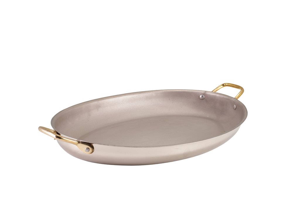 [BC-NSSD38] GenWare Stainless Steel Oval Dish 37.5 x 26cm (Pack of 3)