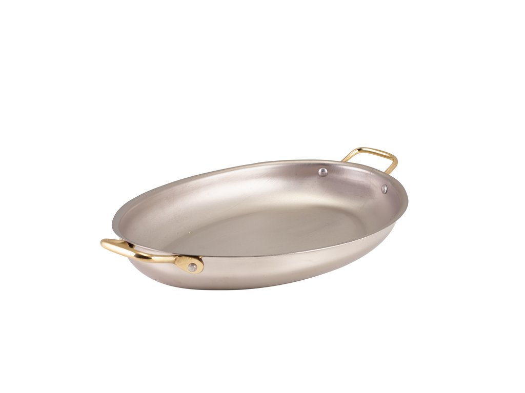 GenWare Stainless Steel Oval Dish 34 x 23cm (Pack of 3)