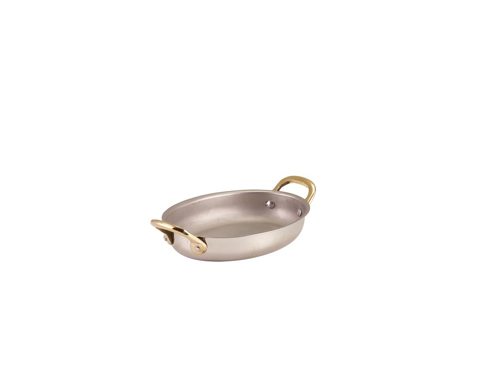 [BC-NSSD16] GenWare Stainless Steel Oval Dish 16.5 x 12.5cm (Pack of 6)