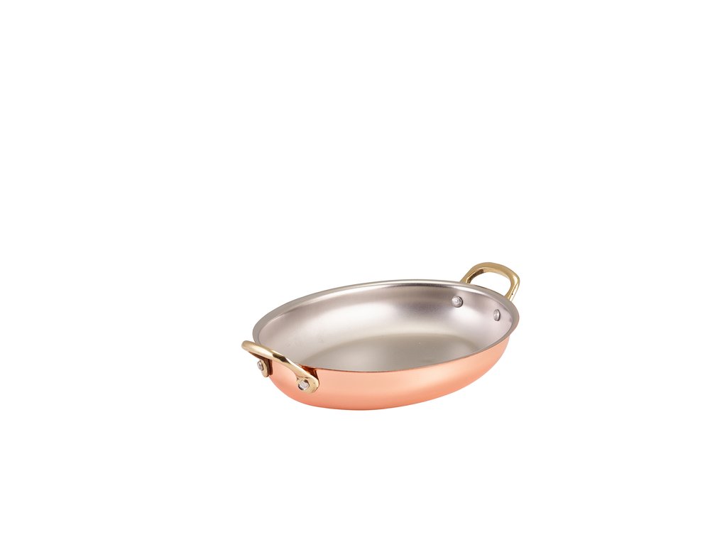 [BC-NSSD21C] GenWare Copper Plated Oval Dish 20.75 x 15.75cm (Pack of 6)