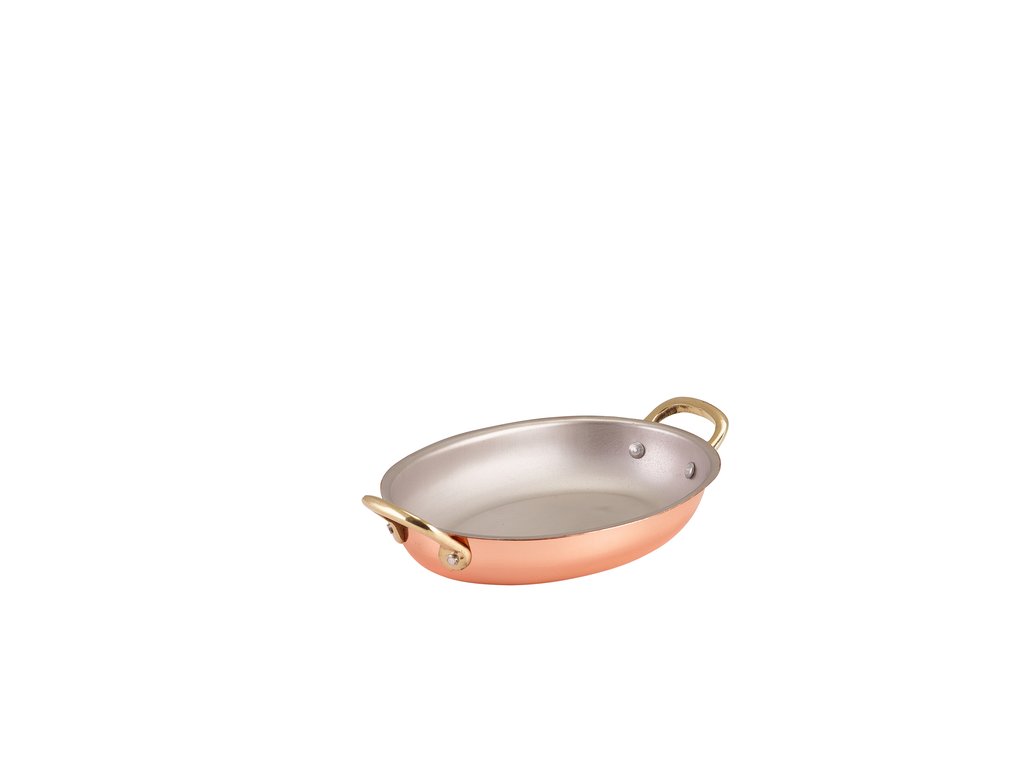 [BC-NSSD18C] GenWare Copper Plated Oval Dish 18.5 x 13.5cm (Pack of 6)