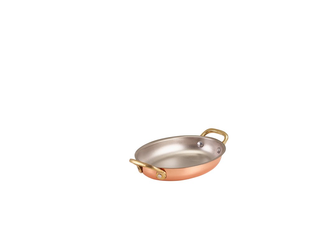 [BC-NSSD16C] GenWare Copper Plated Oval Dish 16.5 x 12.5cm (Pack of 6)