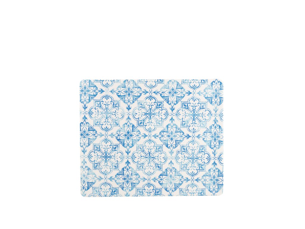 [BC-NTL120328] GenWare Melamine Blue Talavera GN 1/2 Platter