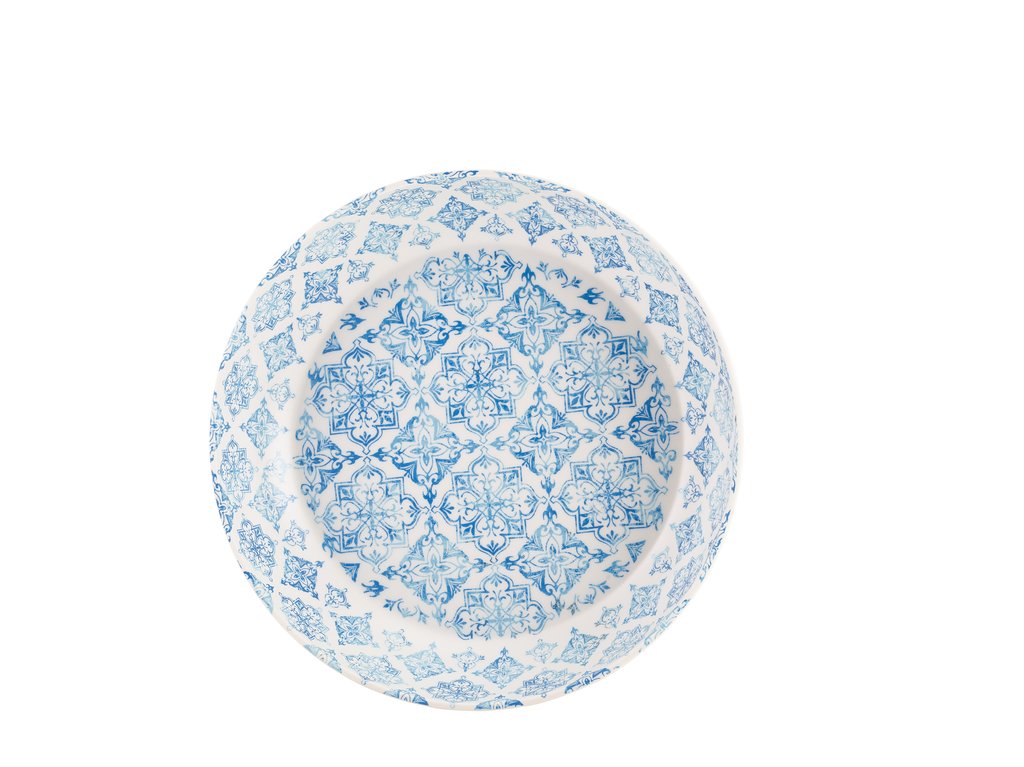 [BC-NTL350928] GenWare Melamine Blue Talavera Buffet Bowl 35 x 7.5cm
