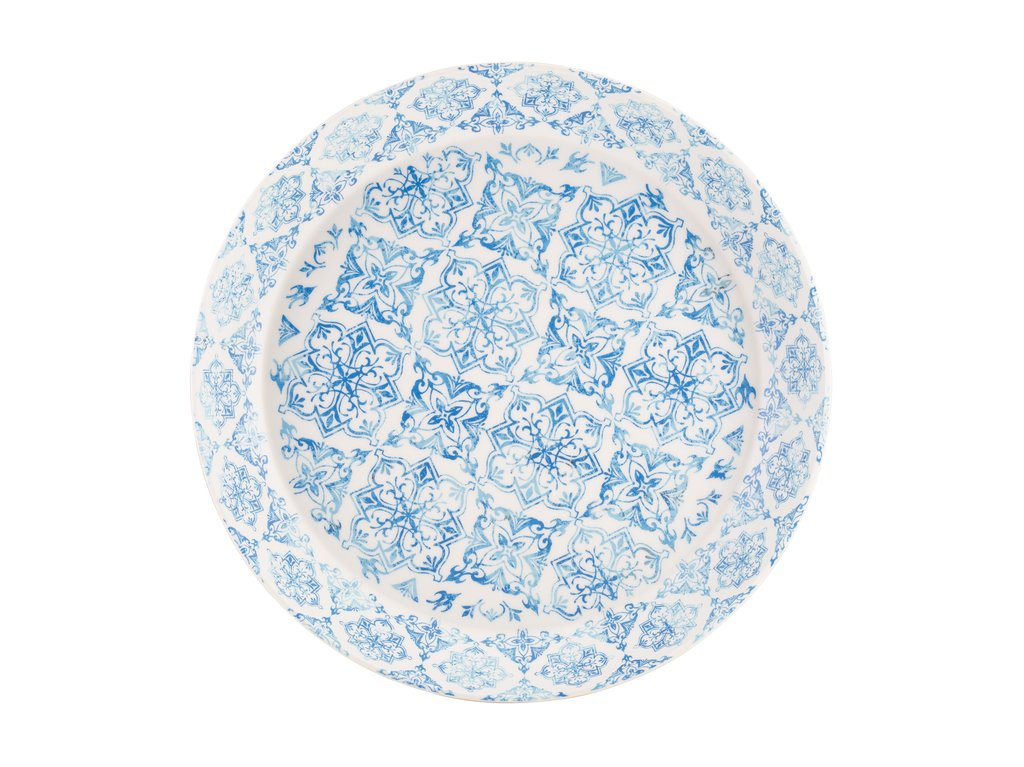 [BC-NTL420928] GenWare Melamine Blue Talavera Buffet Bowl 42 x 6cm