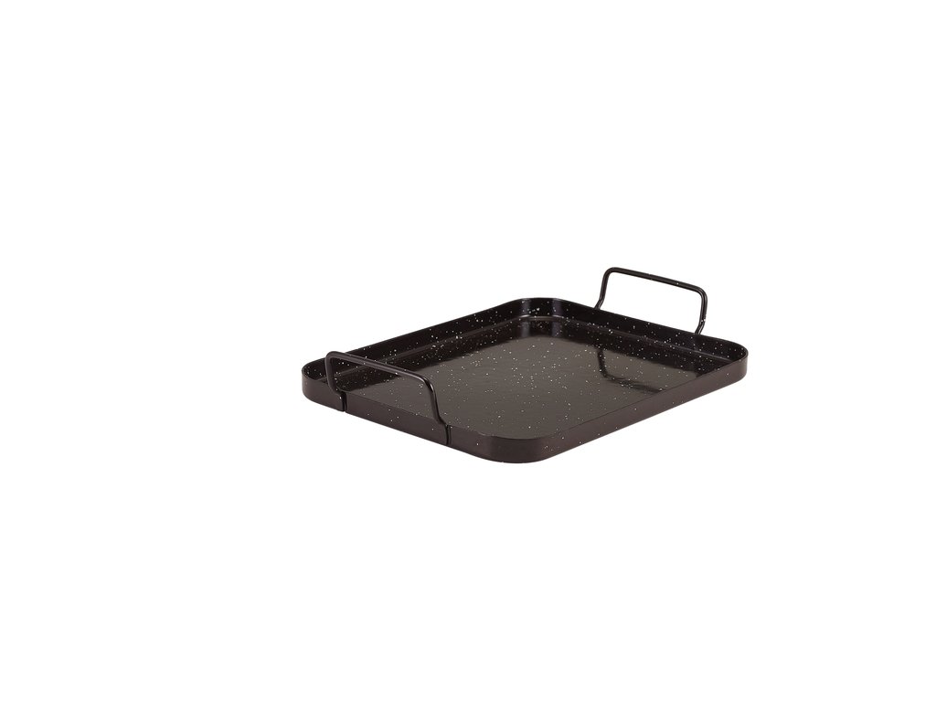 [BC-NE6425] Black Enamel Tray 25 x 20cm (Pack of 6)