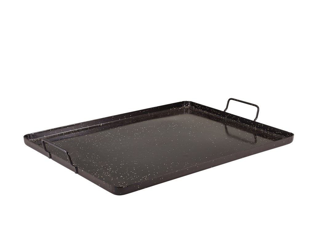 Black Enamel Tray 42 x 32cm (Pack of 4)