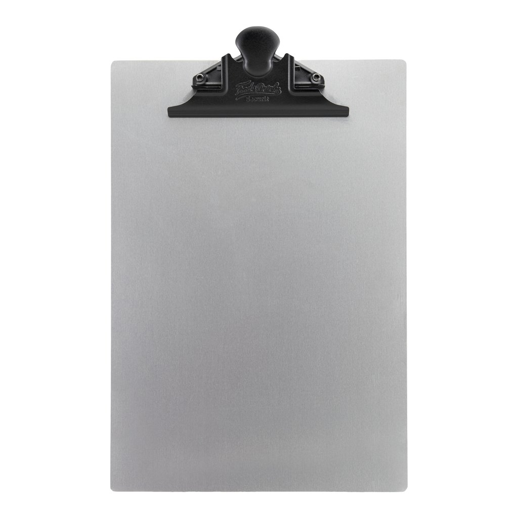 [BC-NMC-CBA4-MT] Metal A4 Menu Clipboard With Black Clip