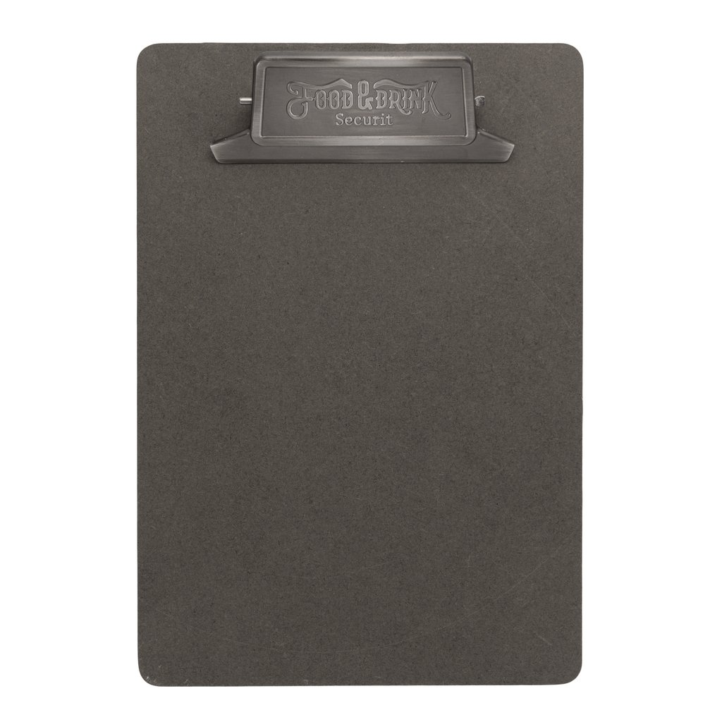 [BC-NMC-CBA5-VT] Vintage A5 Menu Clipboard With "Food & Drink" Metal Clip