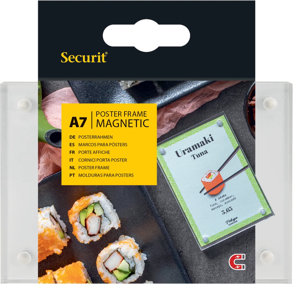 [BC-NPFT-MAG-A7] Acrylic A7 Double Sided Poster Frames With Magnetic Corners