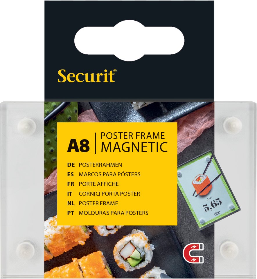 [BC-NPFT-MAG-A8] Acrylic A8 Double Sided Poster Frames With Magnetic Corners