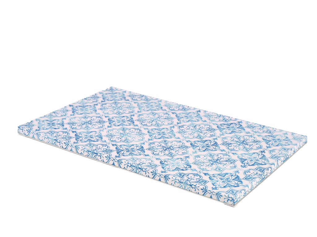 [BC-NTL110828] GenWare Melamine Blue Talavera GN 1/1 Slab 53 x 32.5cm