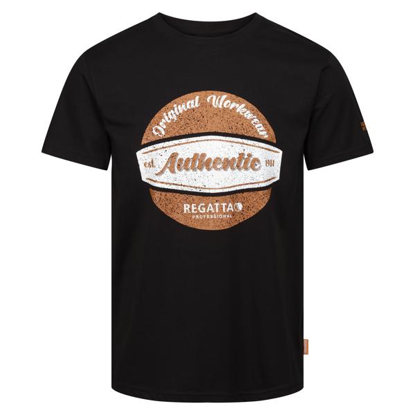 [TRS300 800 40] Regatta Professional Original Cotton T-Shirt (XS, Black)