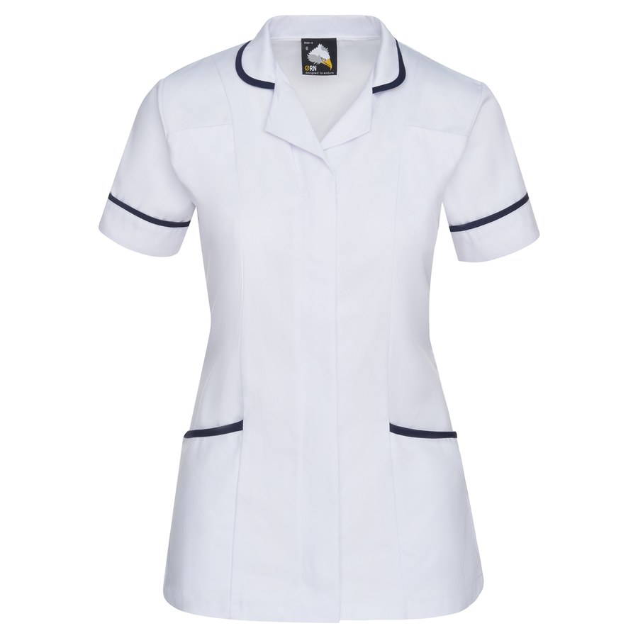 [8600.WHNA.06] Florence Classic Tunic (White/Navy, 6)