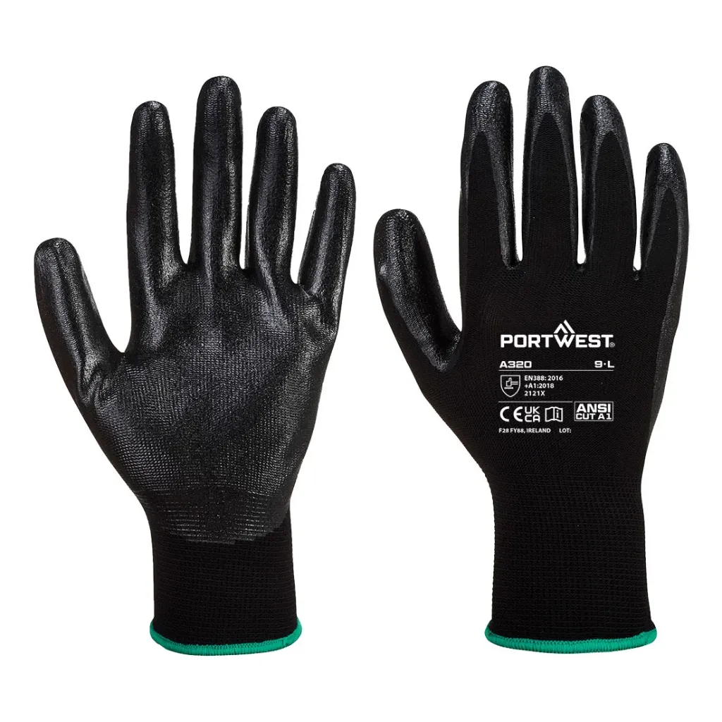 [W-GA320SPW] A320 - Grip 13 Nitrile Foam Glove (Small/7)
