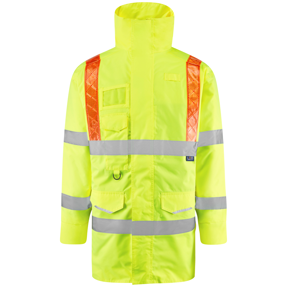 [A02-Y-LEO-S] PUTFORD Leo EcoViz 4K Baffle Lined Anorak with Red Braces (S)