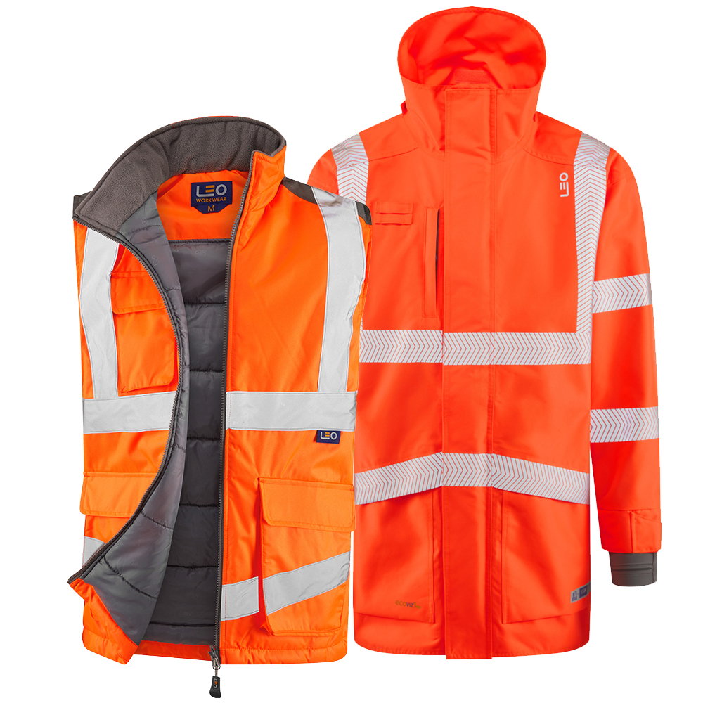[A04/BW01-O-LEO-S] CLOVELLY + TORRINGTON Leo 3-in-1 Anorak + Bodywarmer (S)