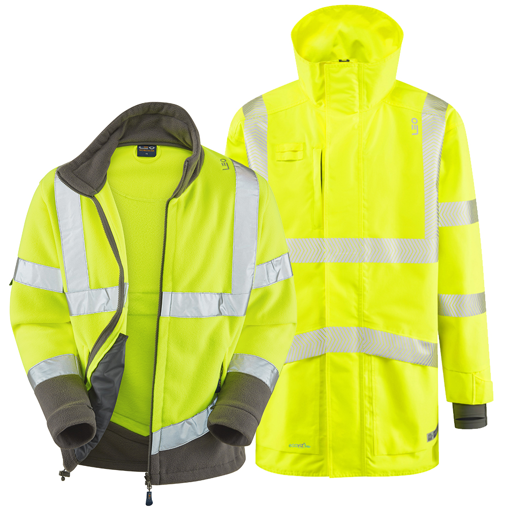 [A04/F01-Y-LEO-S] CLOVELLY + HARTLAND Leo 3-in-1 Anorak + Fleece Jacket (S)