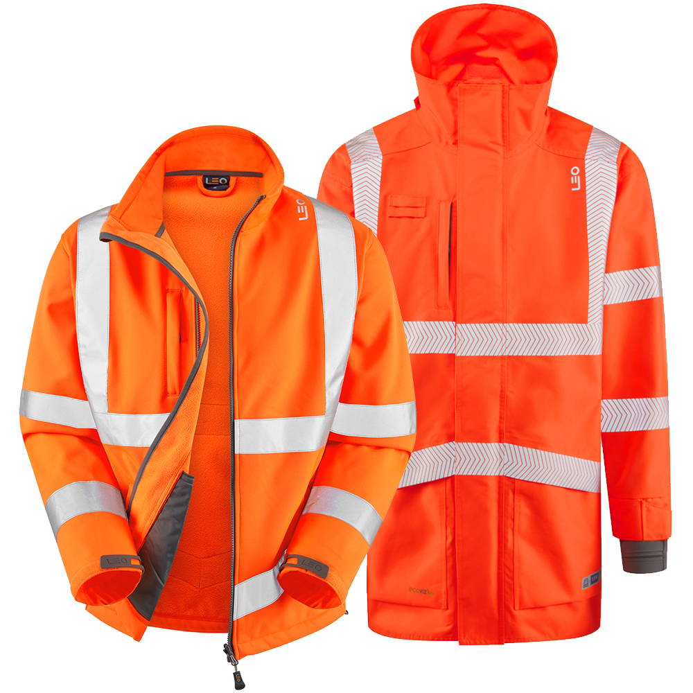 [A04/SJ01-O-LEO-S] CLOVELLY + BUCKLAND Leo 3-in-1 Anorak + Softshell Jacket (S)