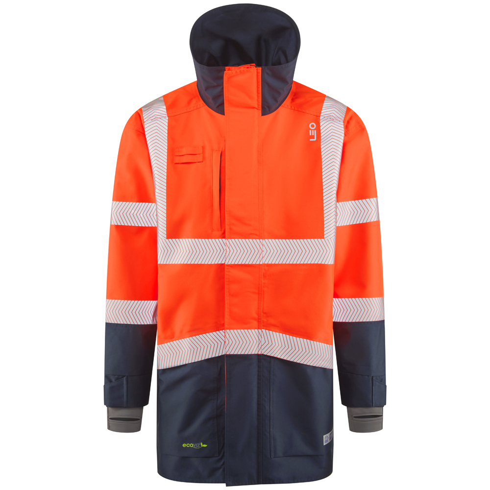 [A04-O/NV-LEO-S] CLOVELLY Leo EcoViz 15K Performance+ Breathable Anorak (S)