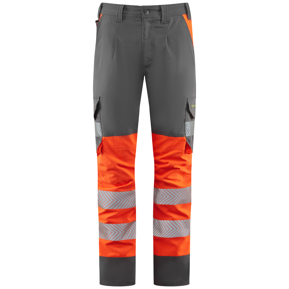 [CL05-O/GY-LEO-10R] WINSWELL Leo EcoViz Womens Lightweight Polyester Stretch Cargo Trouser (10R)
