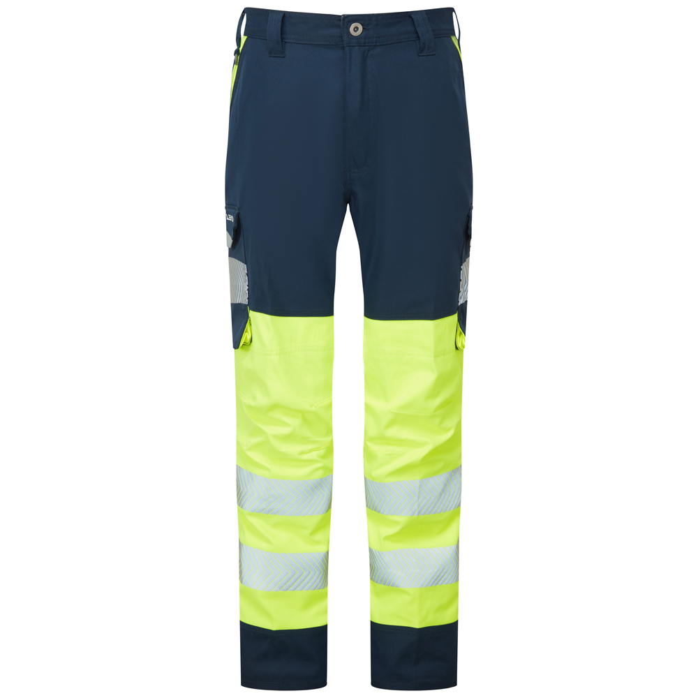 [CL05-Y/NV-LEO-10R] WINSWELL Leo EcoViz Womens Lightweight Polyester Stretch Cargo Trouser (10R)