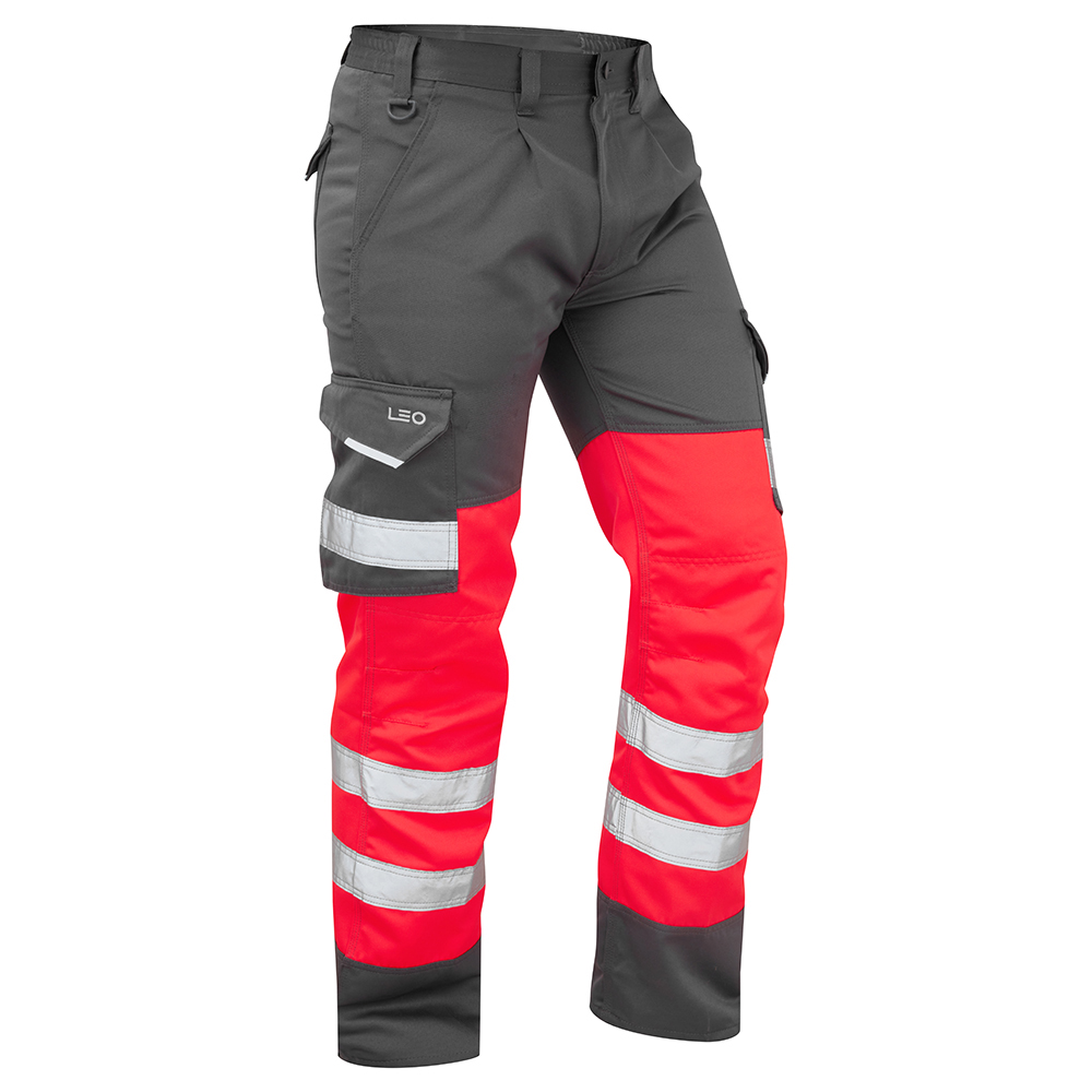 [CT01-R/GY-LEO-30R] BIDEFORD Leo EcoViz Poly/Cotton Cargo Trouser (30R)