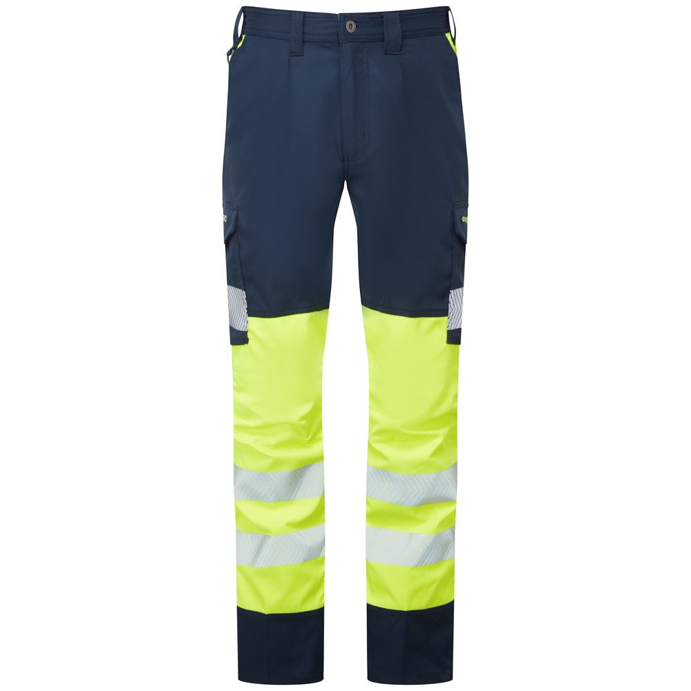 [CT05-Y/NV-LEO-30R] WINSFORD Leo EcoViz Lightweight Polyester Stretch Cargo Trouser (30R)