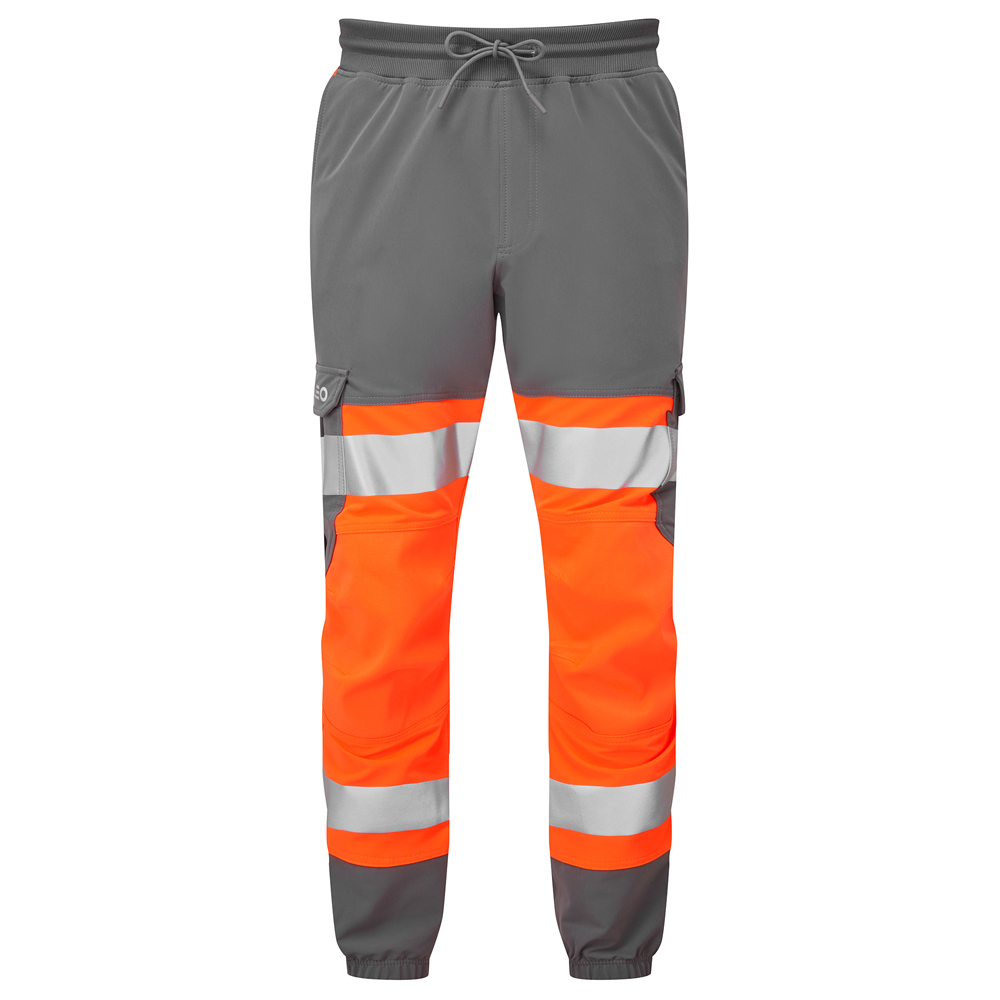 [JT01-O/GY-LEO-XS] HAWKRIDGE Leo EcoViz High Performance 4X Stretch Trouser (XS)