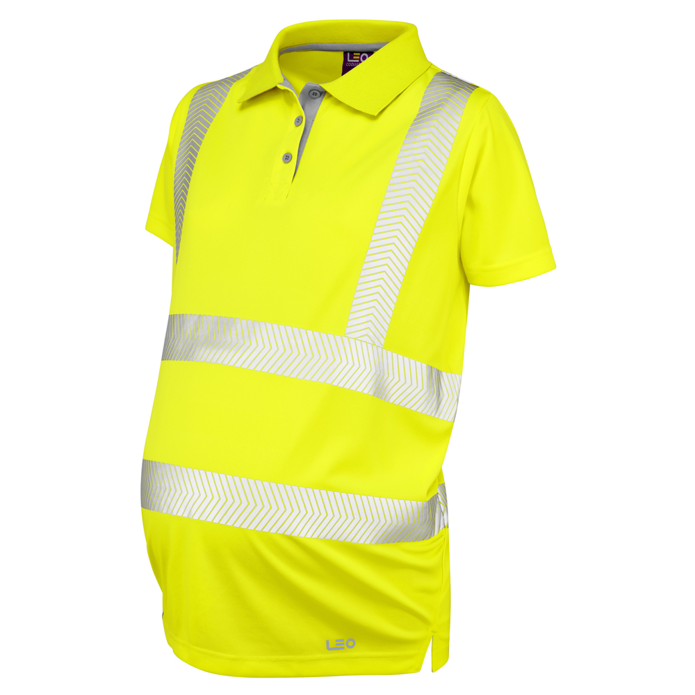 [PM03-Y-LEO-S] LOVACOTT Leo EcoViz Performance+ Maternity Polo Shirt (S)