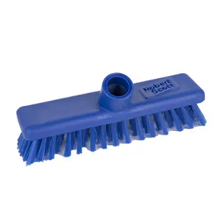 Hard Bristle Deck Scrubber Brush Head 230mm Blue