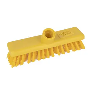 [B-DSYRS] Hard Bristle Deck Scrubber Brush Head 220mm Yellow