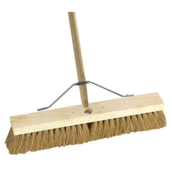 18" Soft Coco Platform Broom with 54” Shaft & Stay