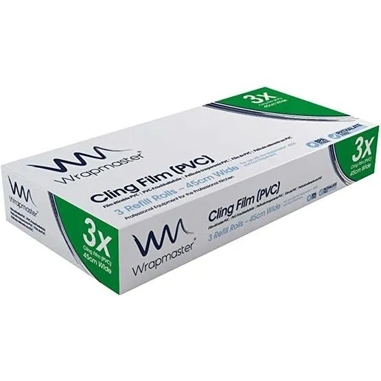 WrapMaster Cling Film Refills 45cm x 300M  (pack of 3)