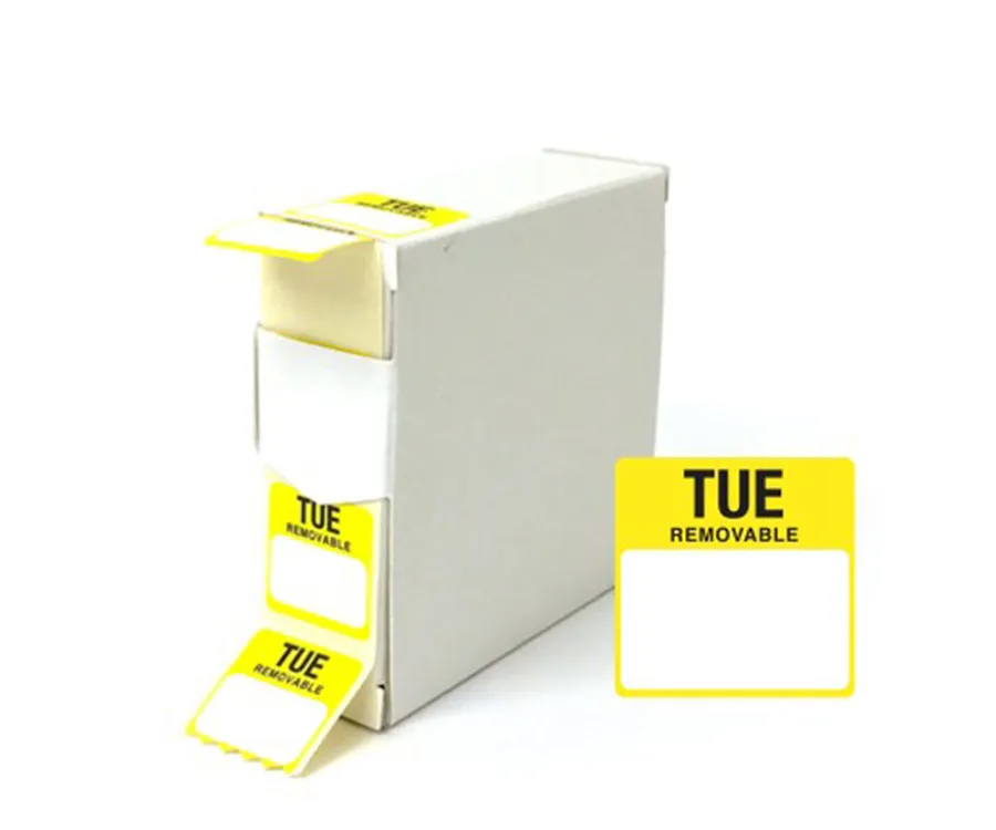 Tuesday Day Dot Labels 1000 25mm [DY045]