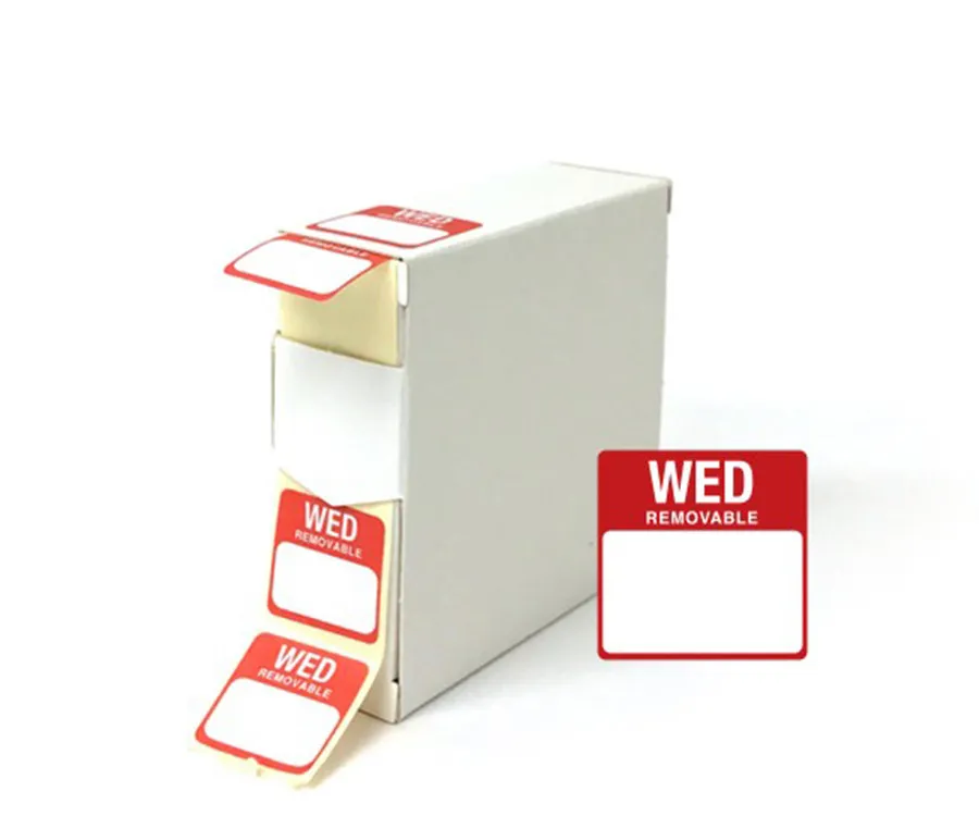 Wednesday Day Dot Labels 1000 25mm [DY046]