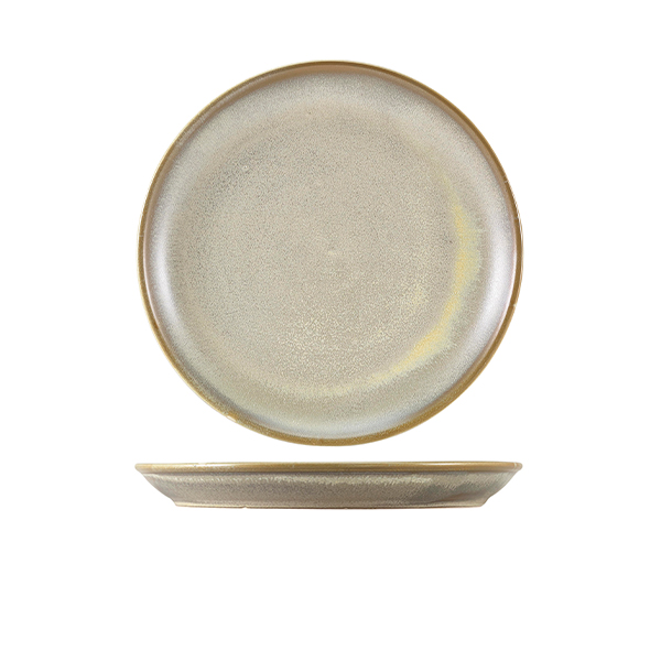 Terra Porcelain Matt Grey Coupe Plate 24cm