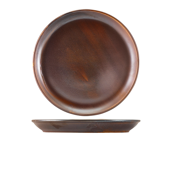 Terra Porcelain Rustic Copper Coupe Plate 27.5cm