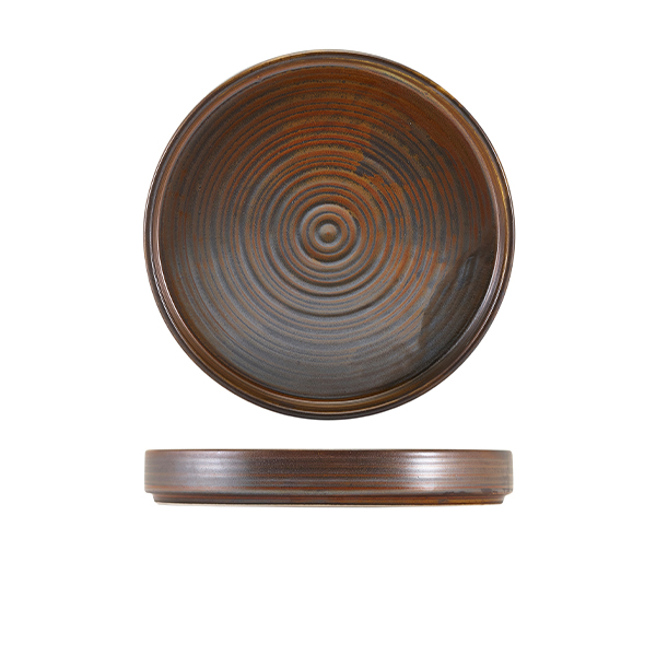 [BC-NPR-PRC21] Terra Porcelain Rustic Copper Presentation Plate 20.5cm