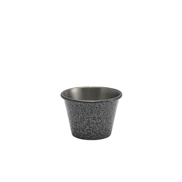 [BC-NRAMH2S] 2.5oz Stainless Steel Ramekin Hammered Silver