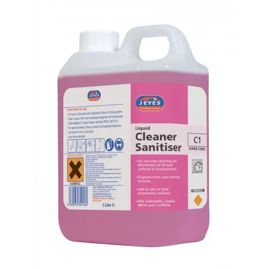 C1 Cleaner/Sanitiser Super Conc (2x2Ltrs)