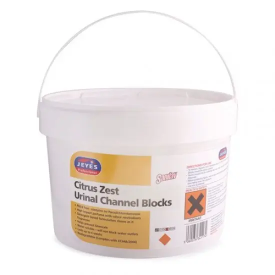 Jeyes Citrus Zest Urinal Blocks 3kg Tub