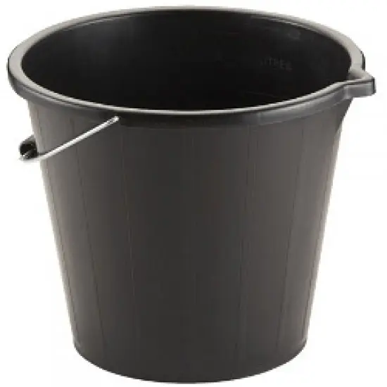 [J-BPVCWT] 15Ltr PVC Black Bucket