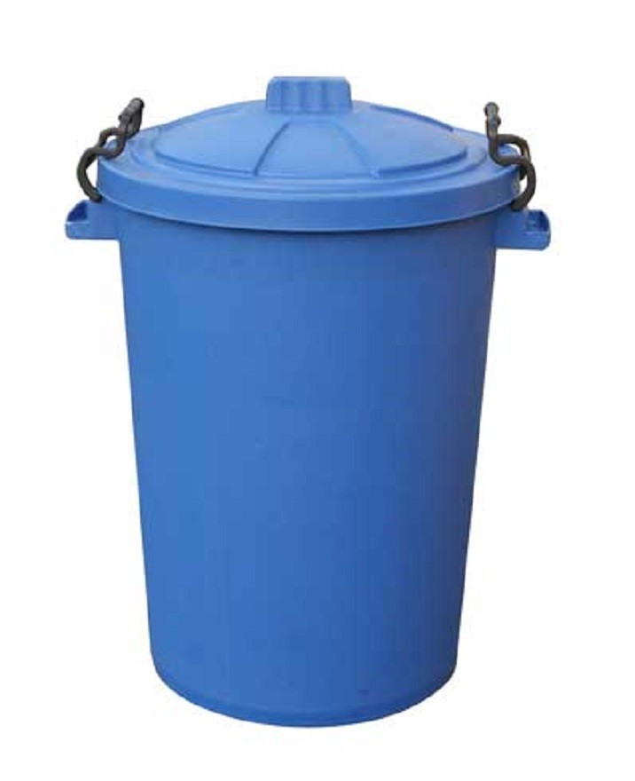 85 Litre Bin C/W Clip on Lid Blue