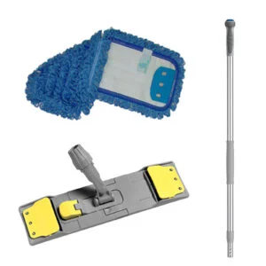 Wet Microfibre Mopping System Kit, Blue