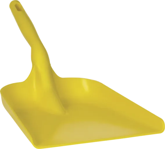 Yellow Plastic Hand Shovel,  Large Blade