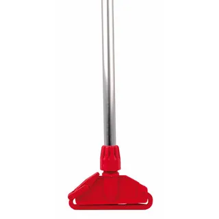 Red Alloy Mop Shaft with Plastic Kentucky Fitting
