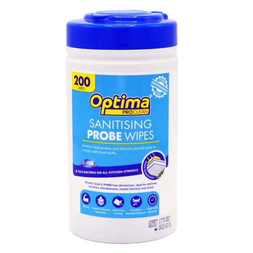 Optima Probe Wipes - Tub of 200 Wipes